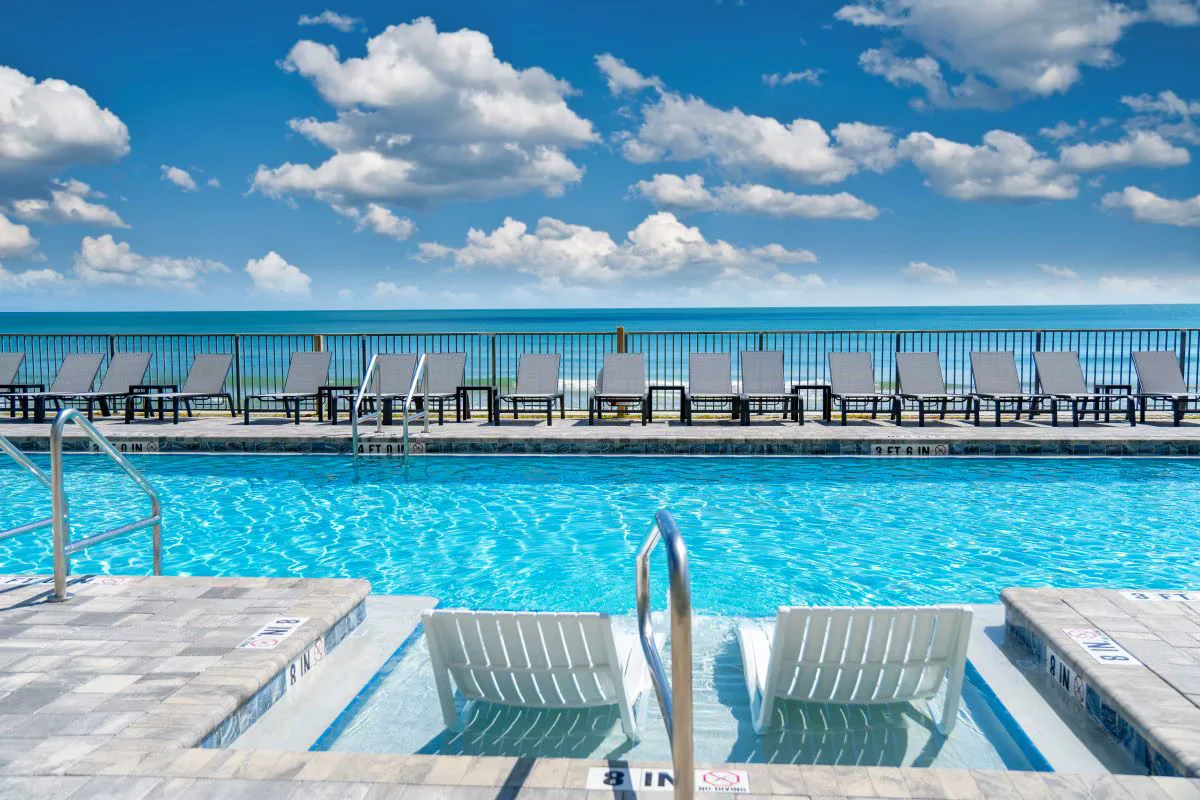 Resort pool area